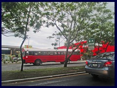 East Guatemala City 02 - dangerous red bus